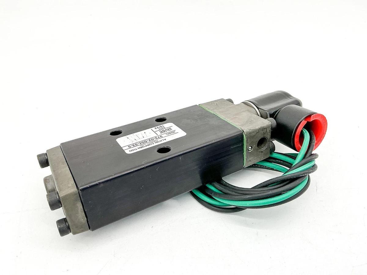 New Alkon 375-02-004-33-5 Solenoid Valve 24VDC 26A01017 Coil - No Box