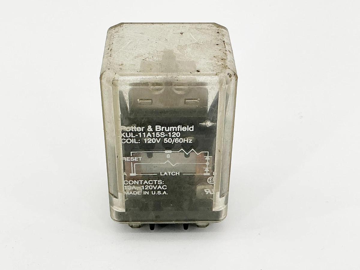 Used Potter Brumfield KUL11A15S/120 Relay 120V 10A 60Hz 11P