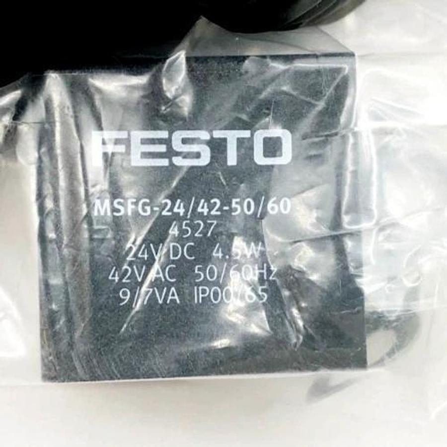 Lot of 3 New Festo MSFG-24/42-50/60 Solenoid Coils 24VDC 4527