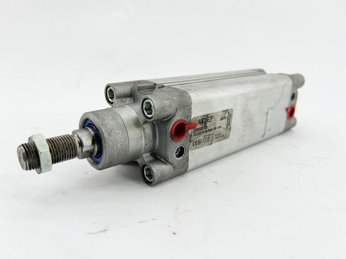 New Aignep XH0500100 Pneumatic Cylinder Double Acting 50MM Bore 100MM Stroke- No