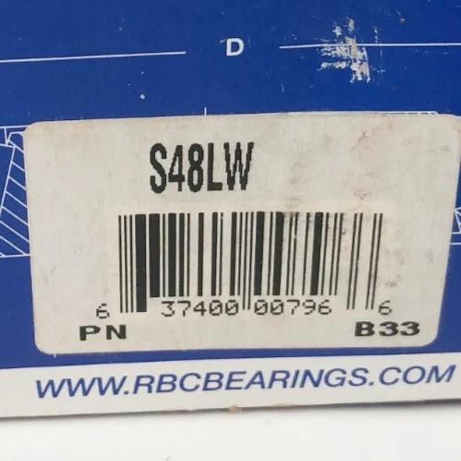 New RBC S48LW Cam Follower Bearing Standard Stud Type Hex Head 1-1/2"