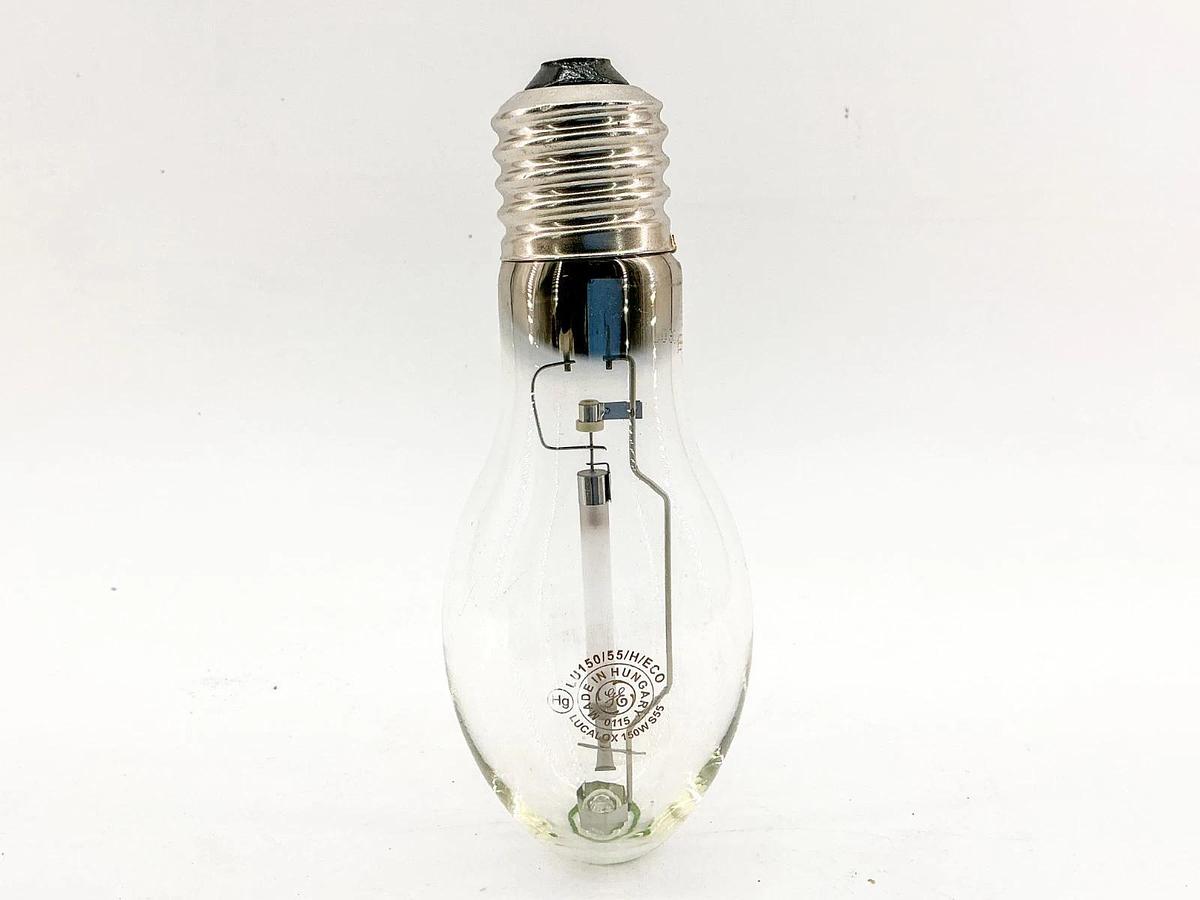 New Lot of 2 General Electric LU150/55/H/ECO High Pressure Sodium Lamp 150W