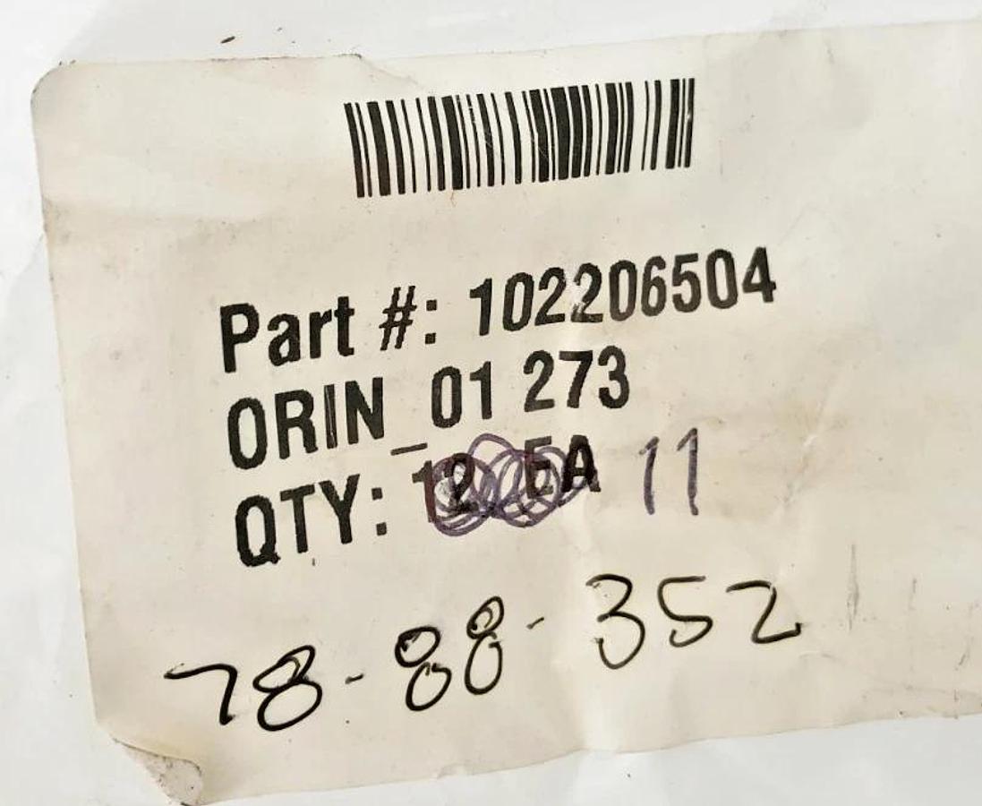 Lot of 11 New 102206504 O-Rings 9-3/4" ID 10" OD 1/8" Cross Section - No Box