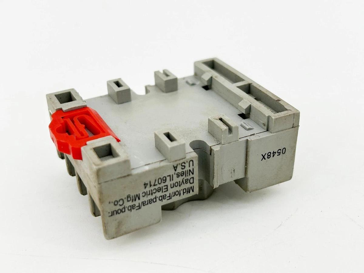 Used Lot of 3 Dayton 5X852M Relay Socket 300-600V 10-15A