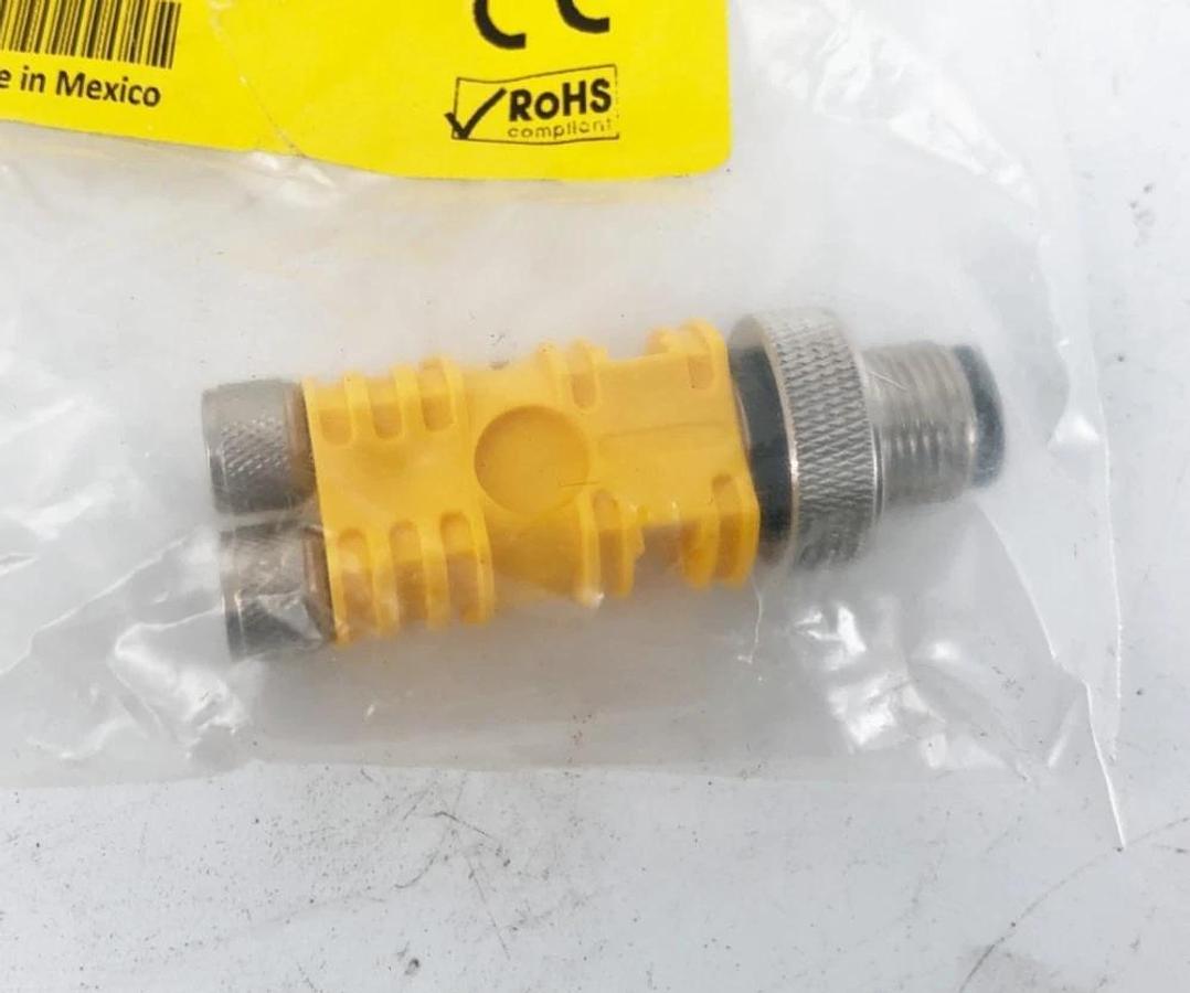 New Turck VBRS 4.4-2SKM 3/S719 Splitter M12 Male 4 Pin to x2 M8 Female 3 Pin