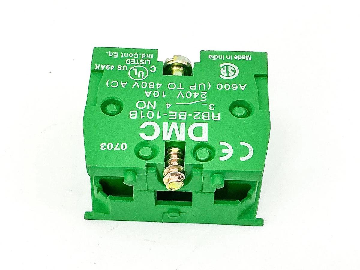 New Lot of 2 DMC RB2-BE-101B Contact Block 240V 10A - No Box
