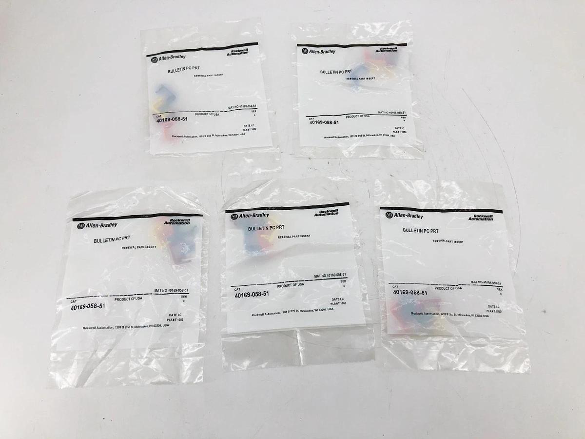 Lot of 5 New Allen Bradley 40169-058-51 Renewal Insert Kits
