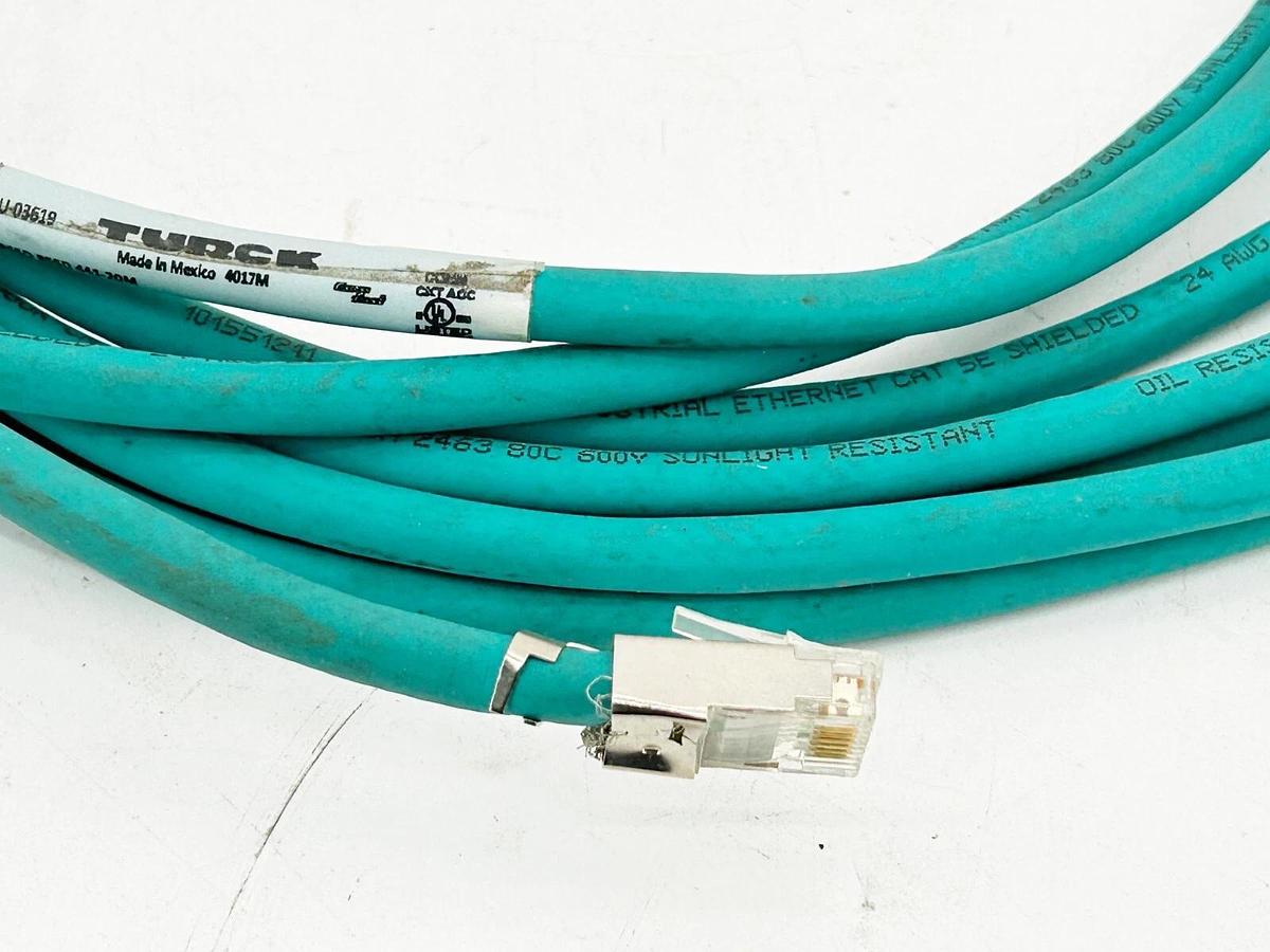Used Turck RSSD RSSD 441-20M Double Ended Cordset M12 4 Pin 20M U-03619