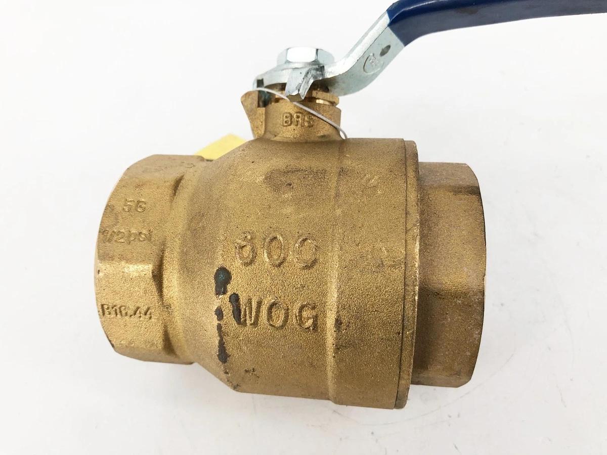 New Milwaukee Valve BA-475B Brass Ball Valve 2" 600WOG B16.44 - No Box