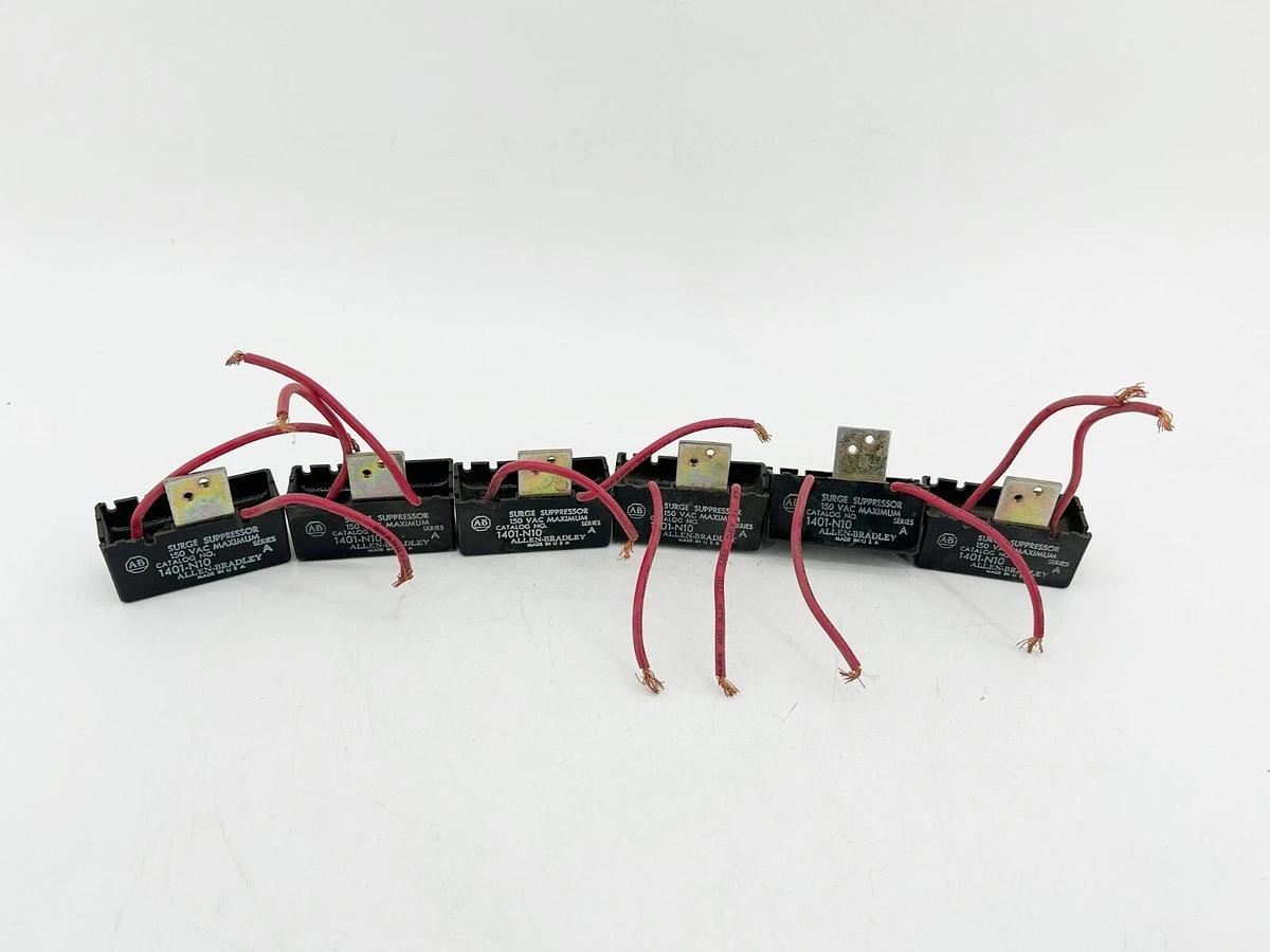 Used Lot of 6 Allen Bradley 1401-N10 Surge Suppressor Size 0-4 150VAC