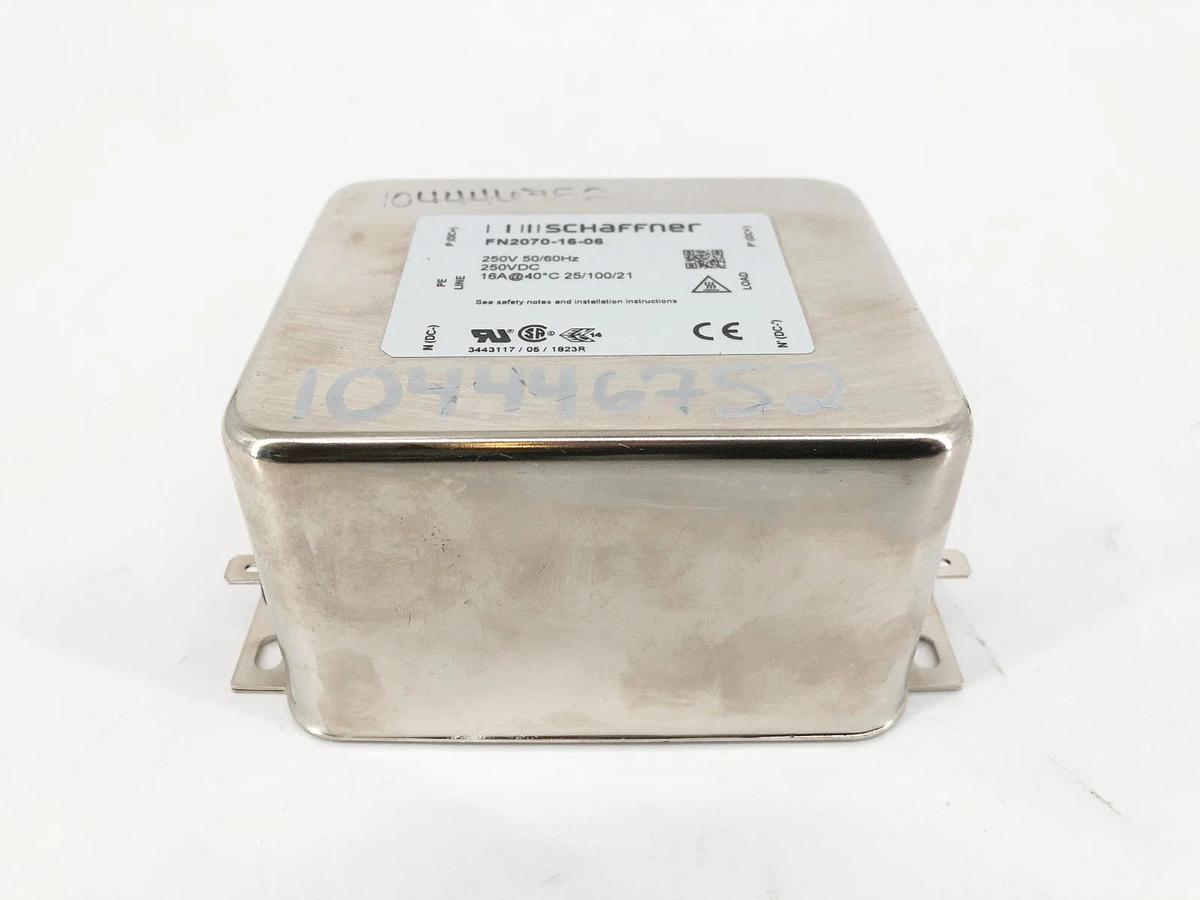New Schaffner FN2070-16-06 Line Filter 250V 50/60Hz 250VDC 16A - No Box