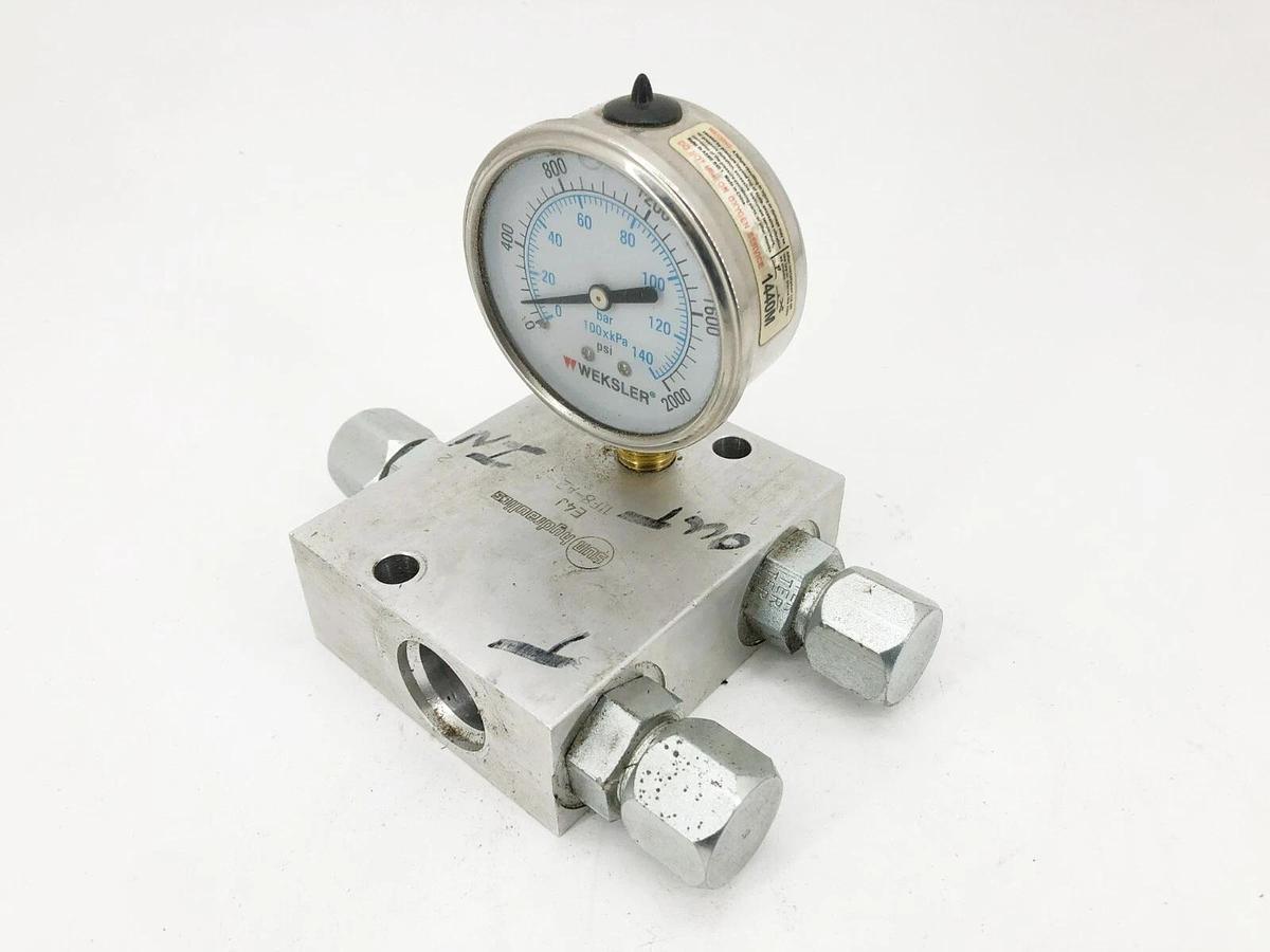 Used Sun Hydraulics E4J Hydraulic Flow Control Manifold