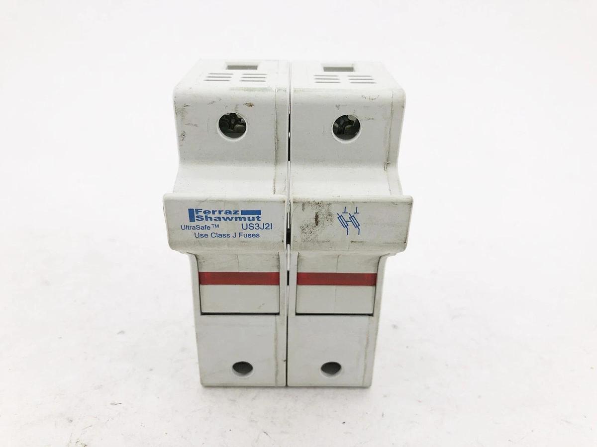 Used Lot of 4 Ferraz Shawmut US3J2I Fuse Holders 600VAC/DC 30A 2P Class J W213942