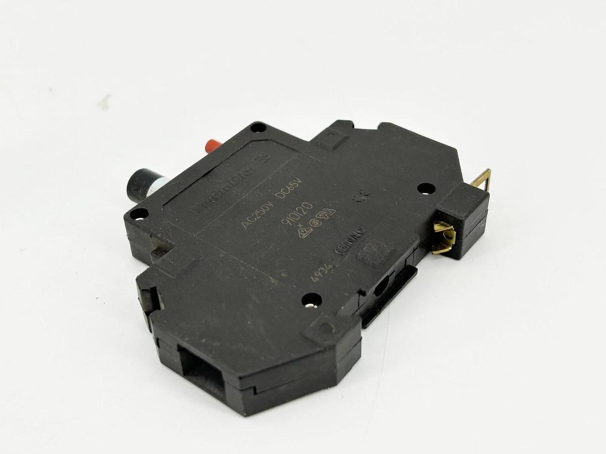 New Lot of 2 Weildmuller 910120Circuit Breaker 1Amp 250V 1 Pole- No Box