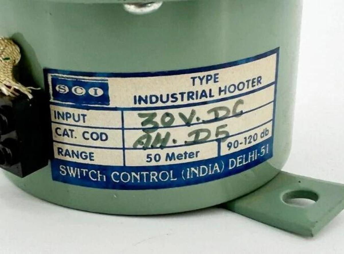 New SCI AH-D5 Industrial Hooter 30VDC Input 50 Meter 90-120db