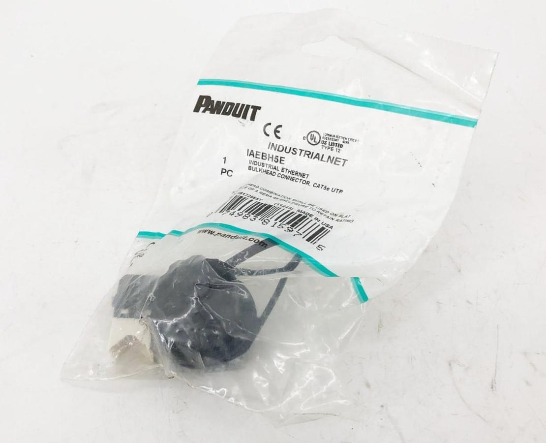New Panduit IAEBH5E Ethernet Bulkhead Connector CAT5e UTP