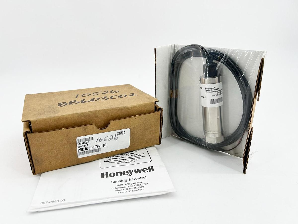 New Honeywell 060-E736-09 Model FPG Sensor 10PSIG Range 28VDC 20mA