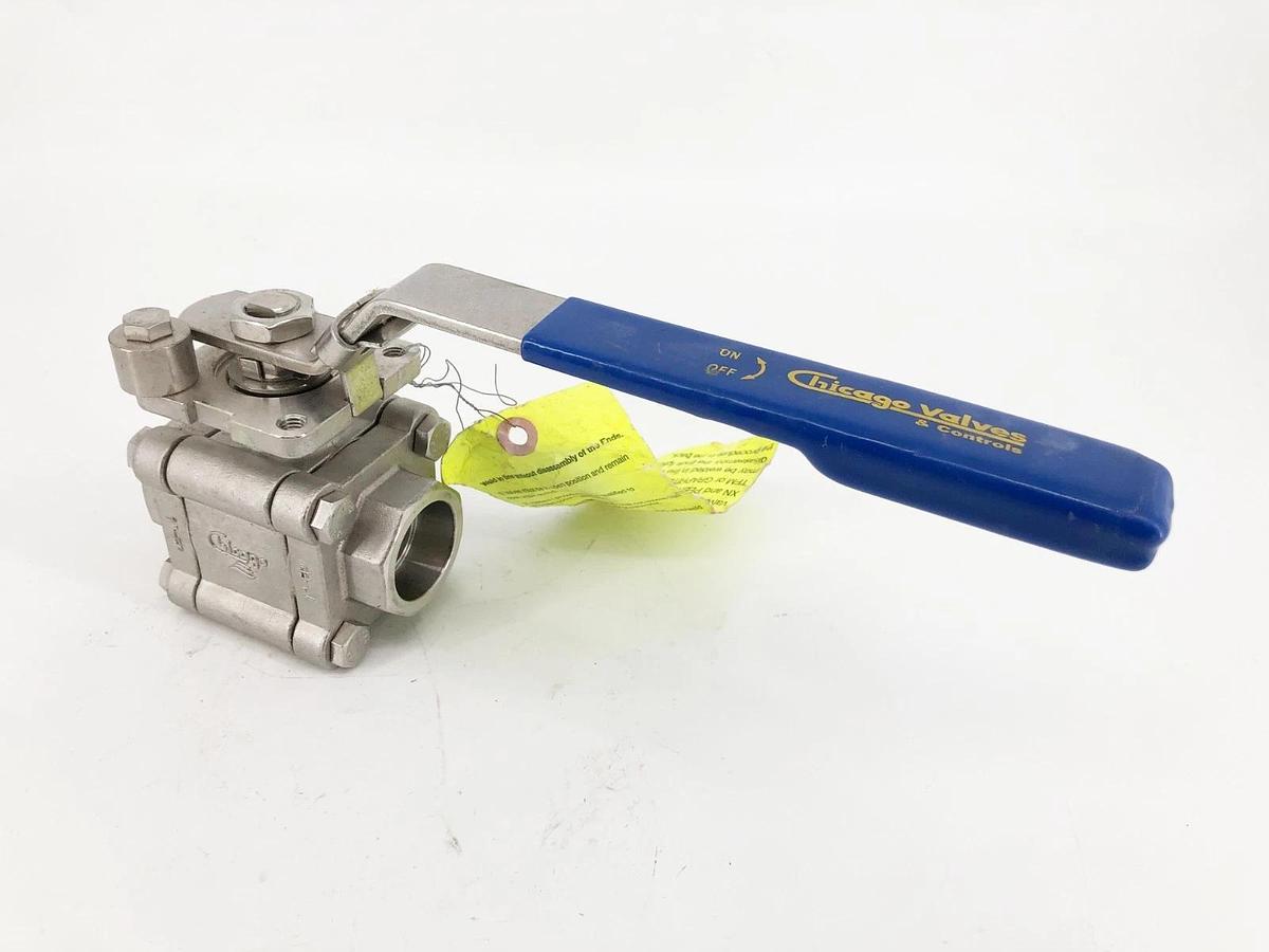 New Chicago Valves 796666RMMSW010 Ball Valve 1" CF8M - No Box