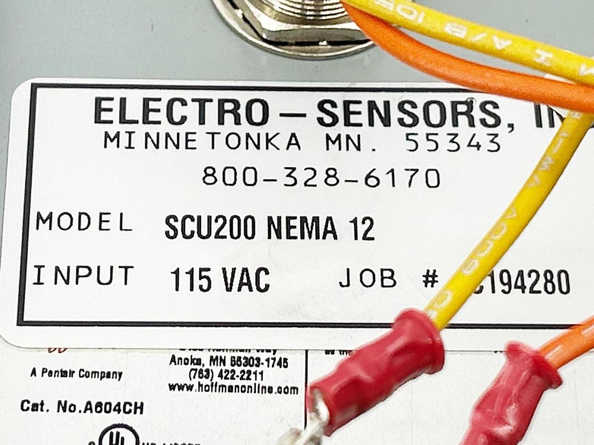 New Electro-Sensors Inc SCU200 Control Unit 115V NEMA 12 - No Box