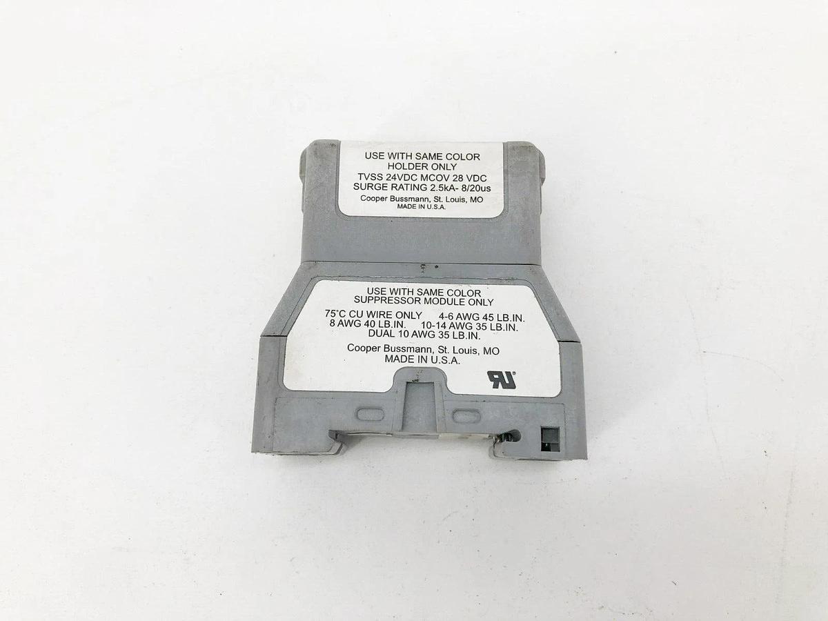 Used Bussmann TVS24DCD Surge Suppressor 24VDC 10AWG