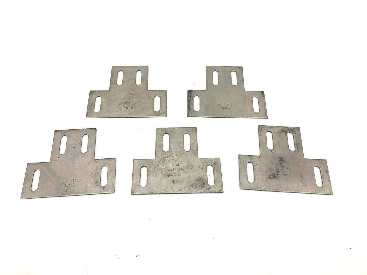 Lot of 5 New Cooper B-Line 9SS6-1863 Channel Reducer Plates 6" To 3" Width