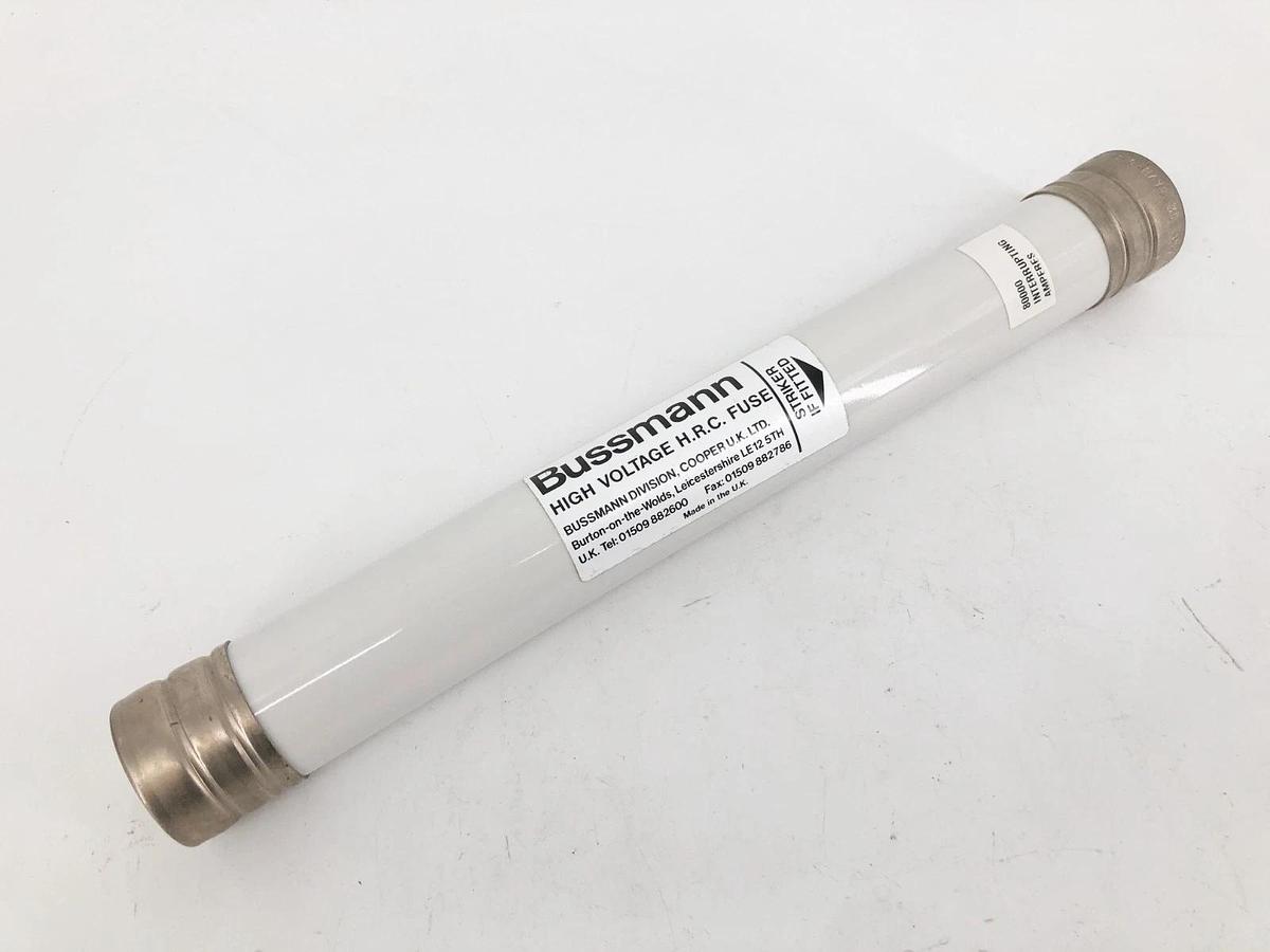 New Bussmann 15.5-CAVH-0.5E High Voltage Fuse 12" 15.5KV 0.5A - No Box