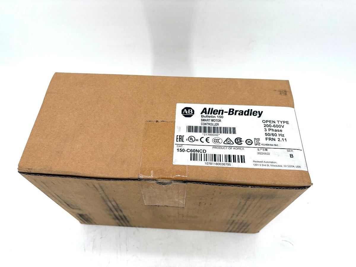 Used Factory Sealed Allen Bradley 150-C60NCD Ser. B SMC-3 Smart Motor Controller