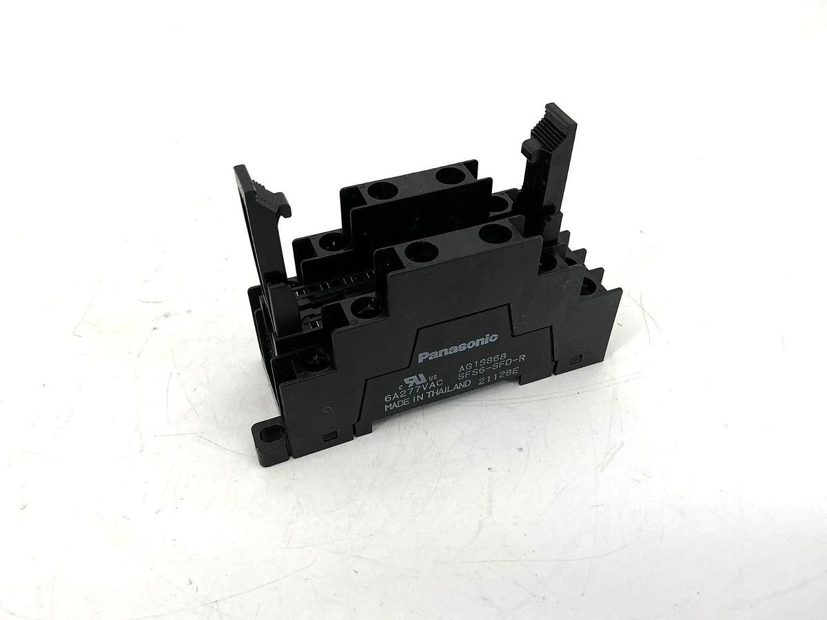 Lot of 2 New Panasonic SFS6-SFD-R Relay Socket DIN Rail 14-Position AG1S868