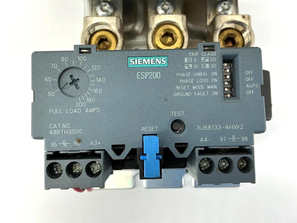 New Siemens 14JUH32AC Motor Starter 1NO 3-Pole 3PH 50-200A 240/480V - No Box