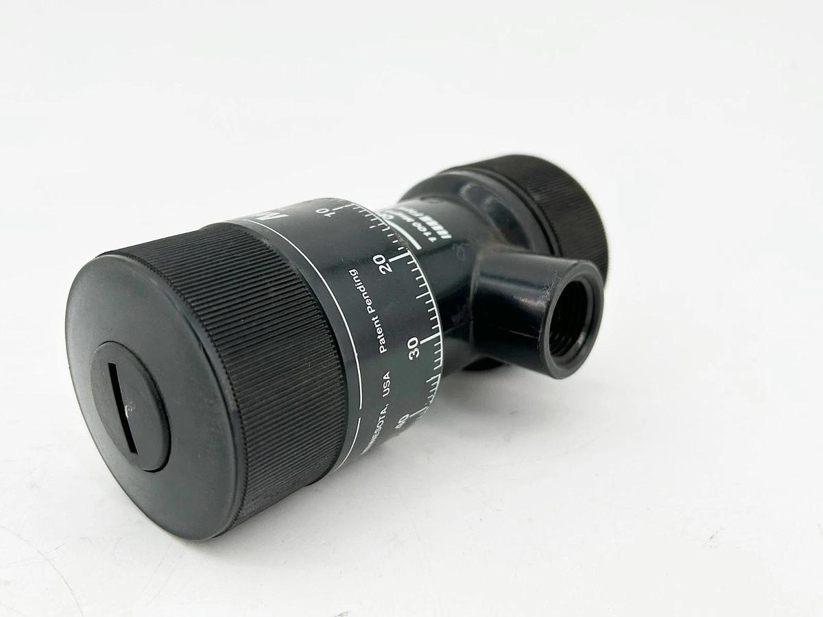 Used Magna 1039906 Valve Flow Control Posi-Flate 1/2" NPT Black Nylon Series 608