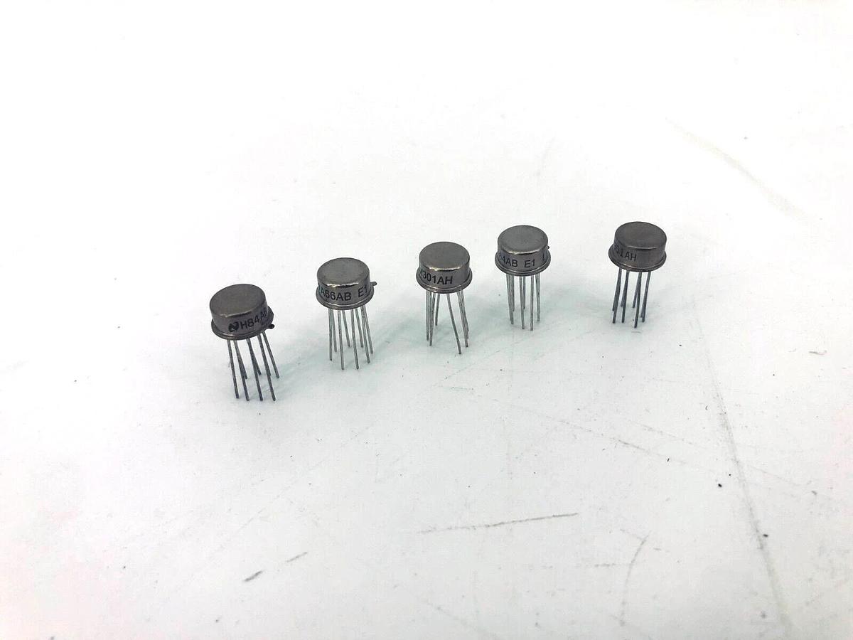 Lot of 5 New Texas Instruments LM301AH Operational Amplifier 15V/18V