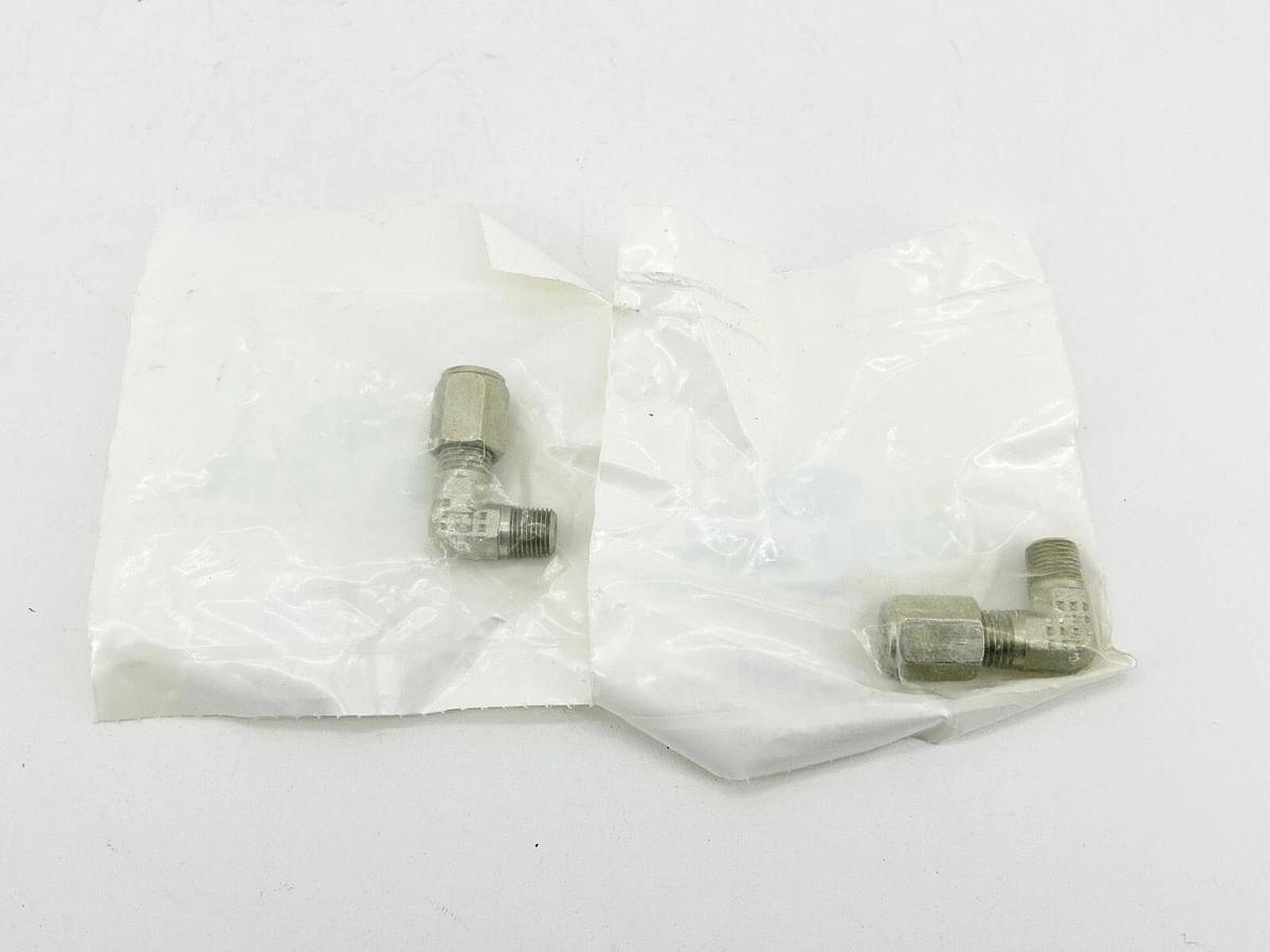 New Lot of 2 Sullair 810504-012 Elbow Tube 1/4x1/8"