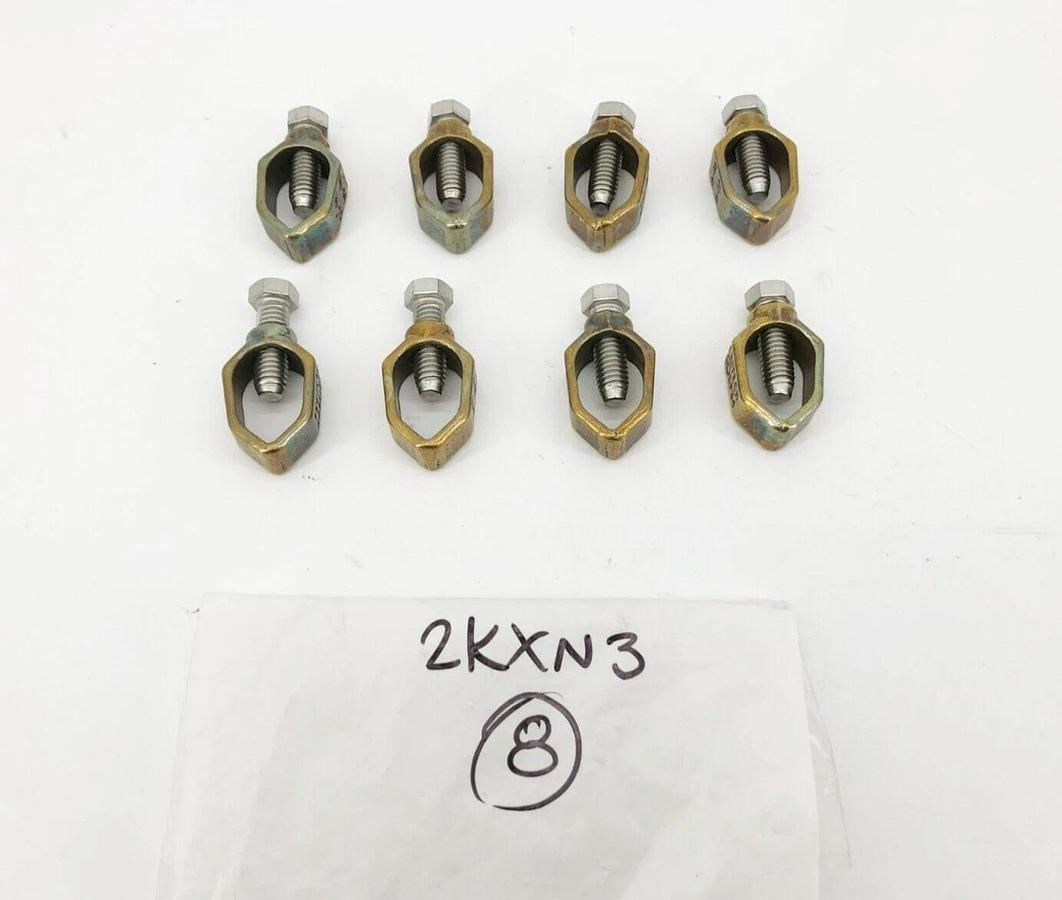 Lot of 8 New Eritech CP34 Grounding Connectors Bronze 1/2-3/4 & 1/0-10 2KXN3