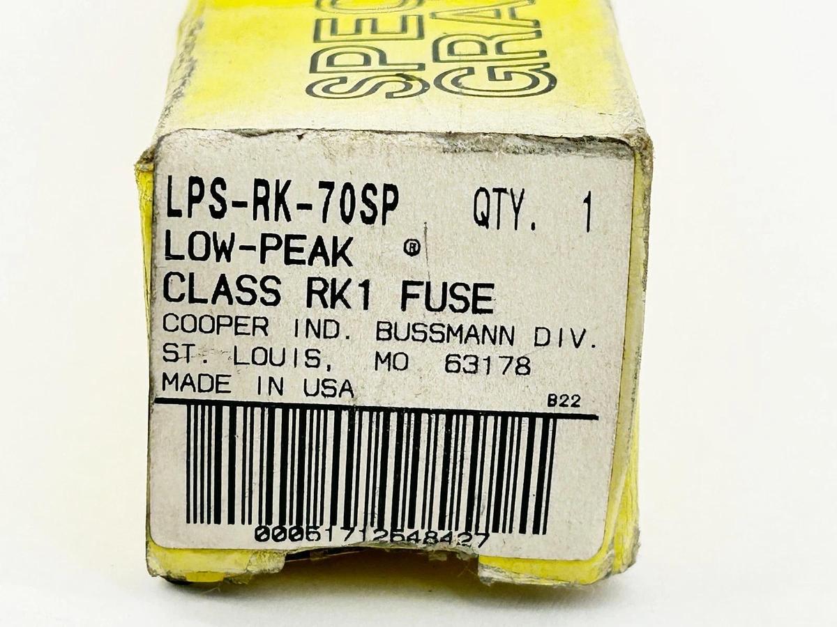 New Bussmann LPS-RK-70SP Time Delay Low-Peak Fuse 70A 600V Class RK1