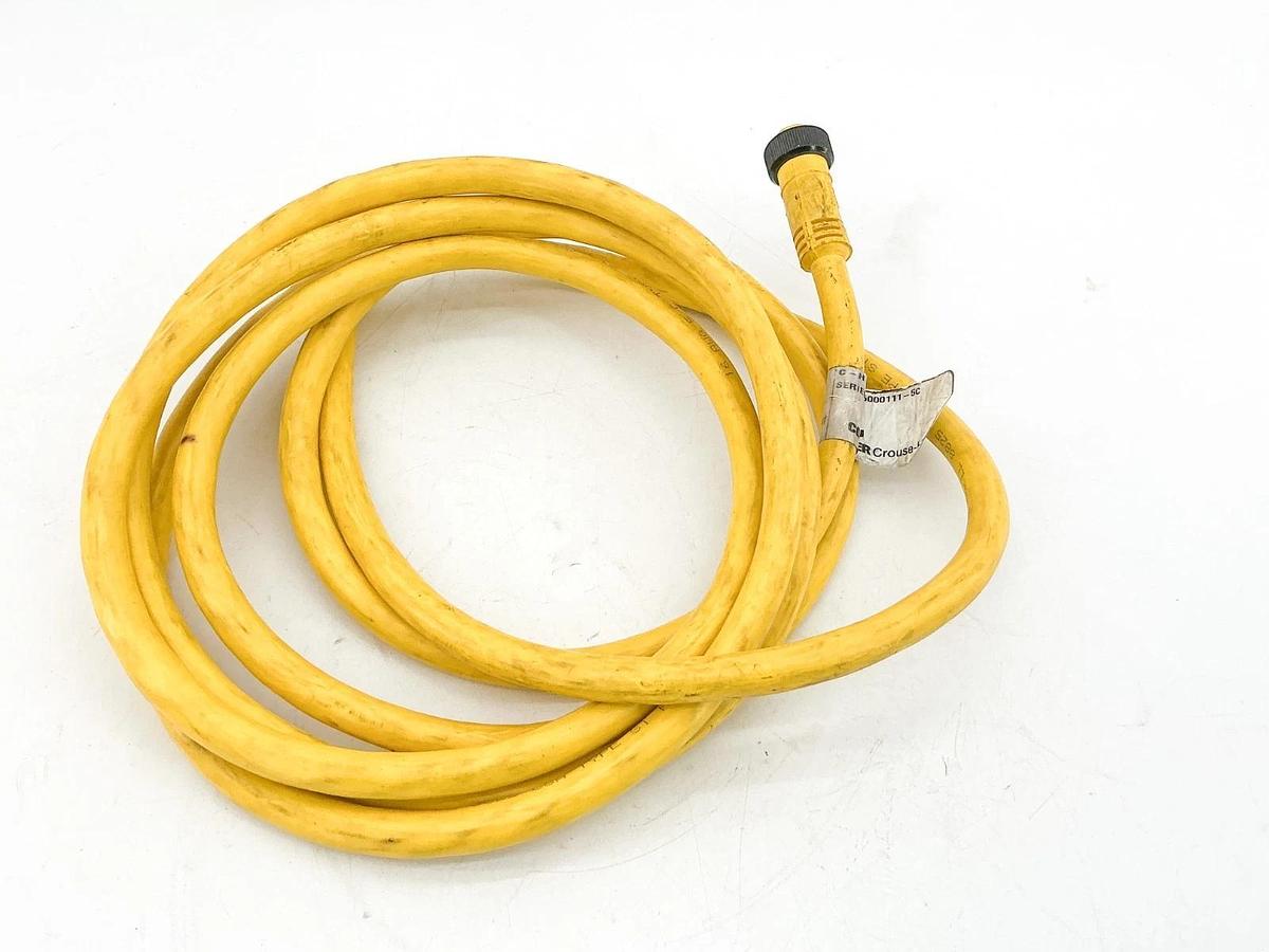 Used Cooper Crouse Hinds 5000111-5C Cordset 600V 8A 4Wire 12'