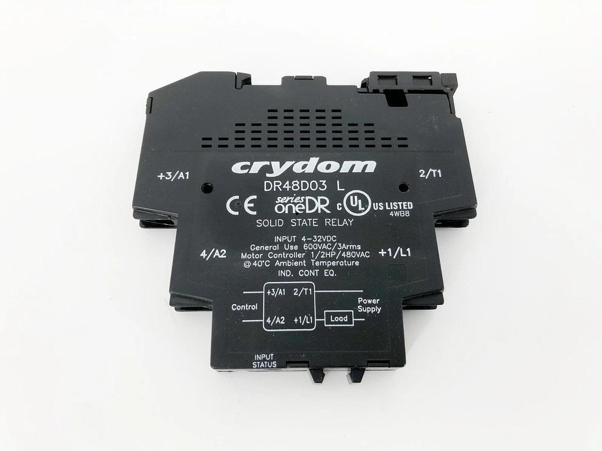 New Crydom DR48D03 Solid State Relay Input 4-32VDC 48-600VAC 3A - No Box