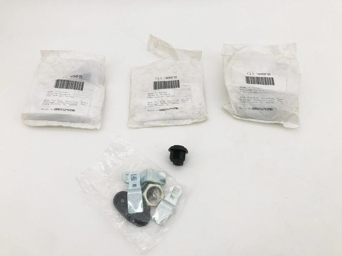 Lot of 3 4RRF8 Keyed Cam Latches Black Plastic