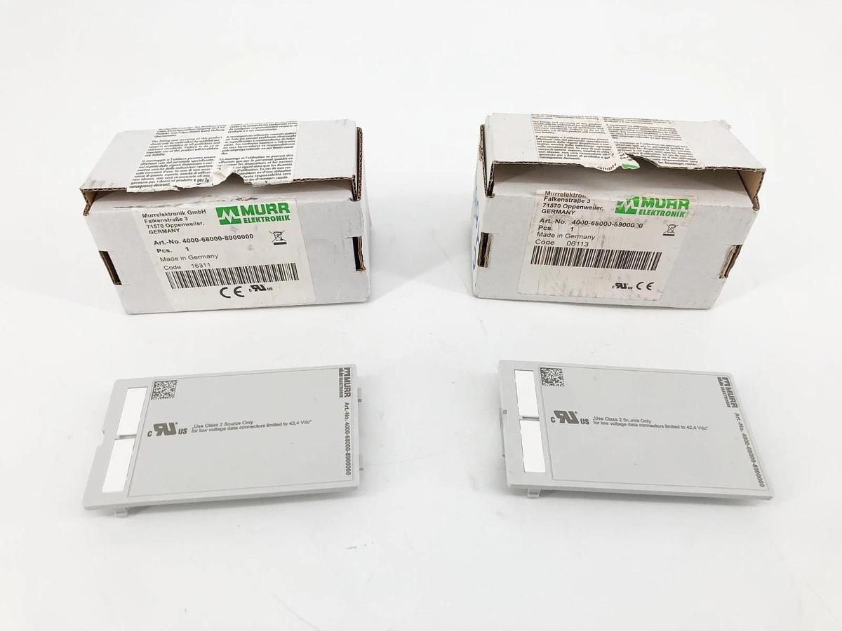 Lot of 2 New Murr Elektronik 4000-68000-8900000 Blank Panel Interface Insert