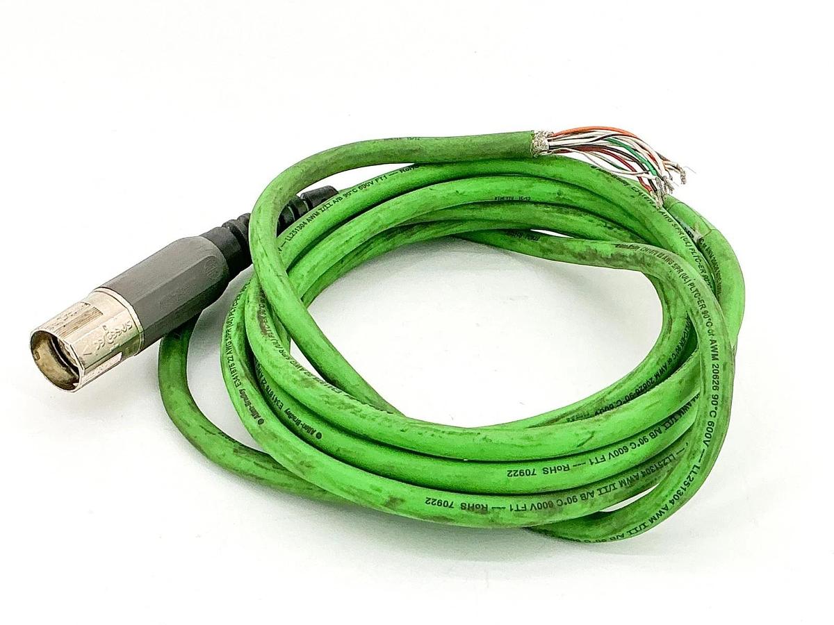 Used Allen Bradley 2090-CFBM7DF-CEAA04 Power Feedback Cable 600V 13' Ser.A