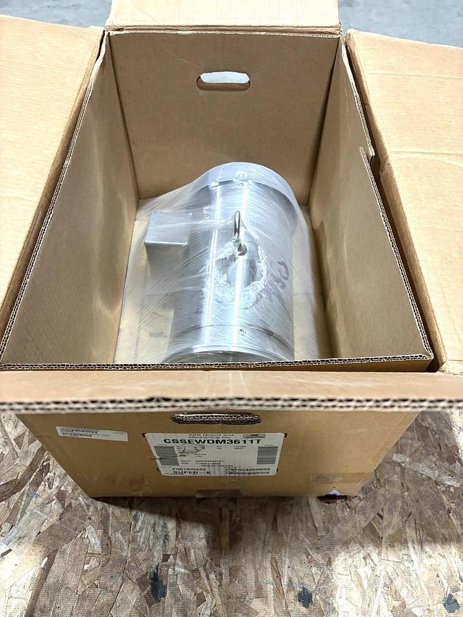 New Baldor CSSEWDM3611T 3HP Washdown Motor 230/460V 1760RPM 182TC Frame TEFC