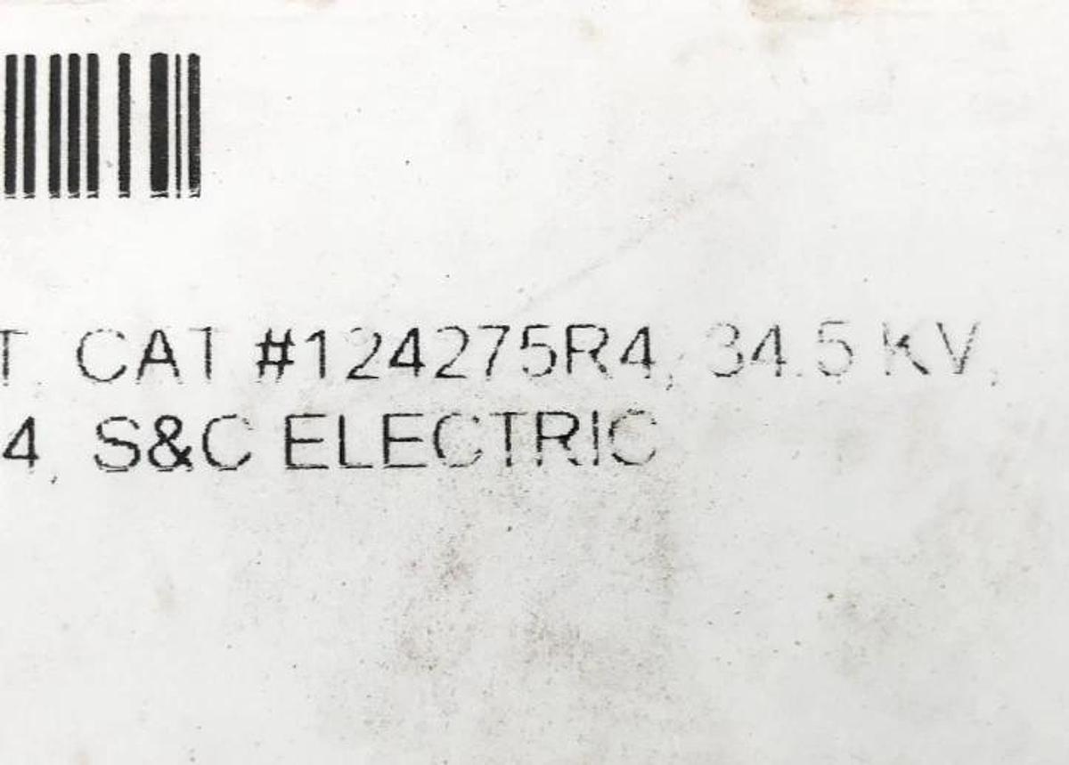 New S & C Electric 124275R4 SM-4 Fuse Refill Unit 34.5 KV 175E Amps - No Bracket