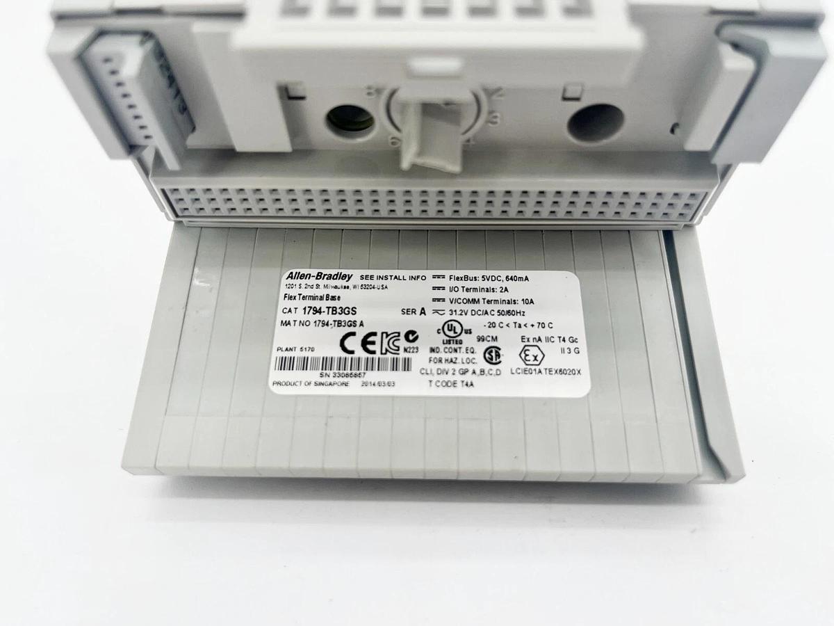 Used Allen Bradley 1794-TB3GS Ser. A Flex I/O Terminal Base