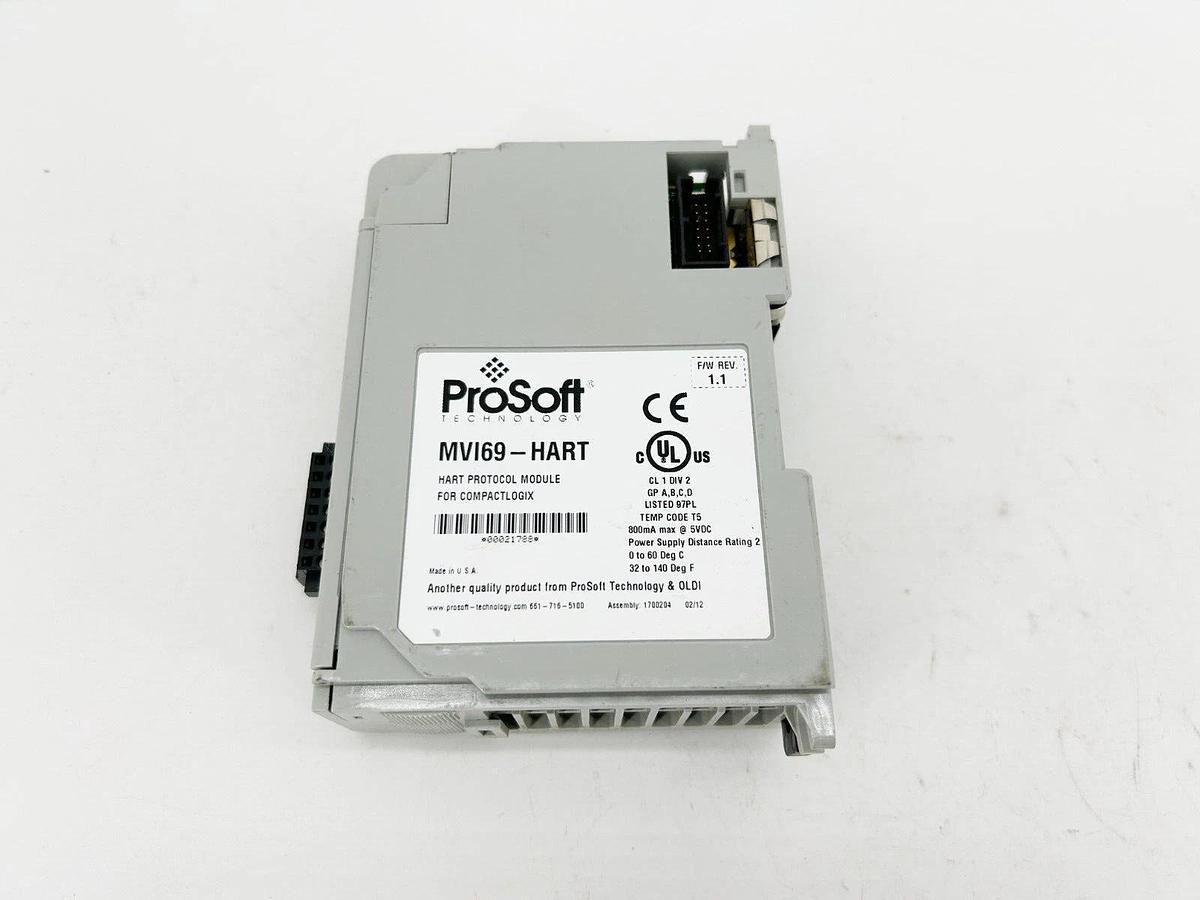 Used Prosoft MVI69-HART Multi-Drop Communication Module 2 Ch.