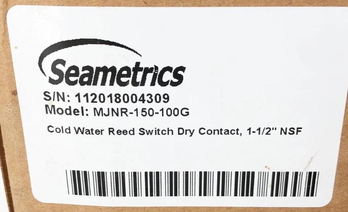 New SeaMetrics MJNR-150-100G Flow Meter 1-1/2" 100 Gal/Pulse MH61231