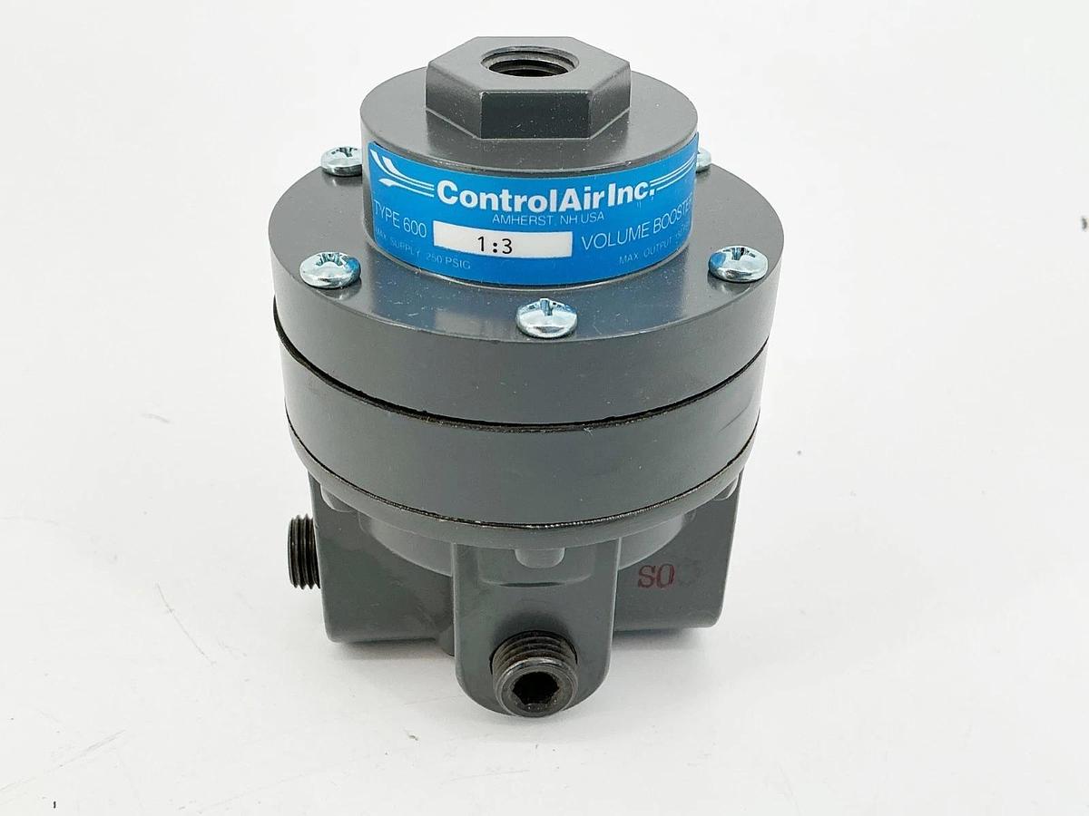 New Controlair Inc 600-BC Volume Booster Relay 1:3 Ratio 1/4NPT