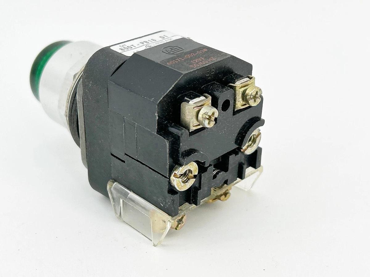 New Allen Bradley 800T-PB16GD1 Push Button 30MM Illuminated 120V Ser. T - No Box