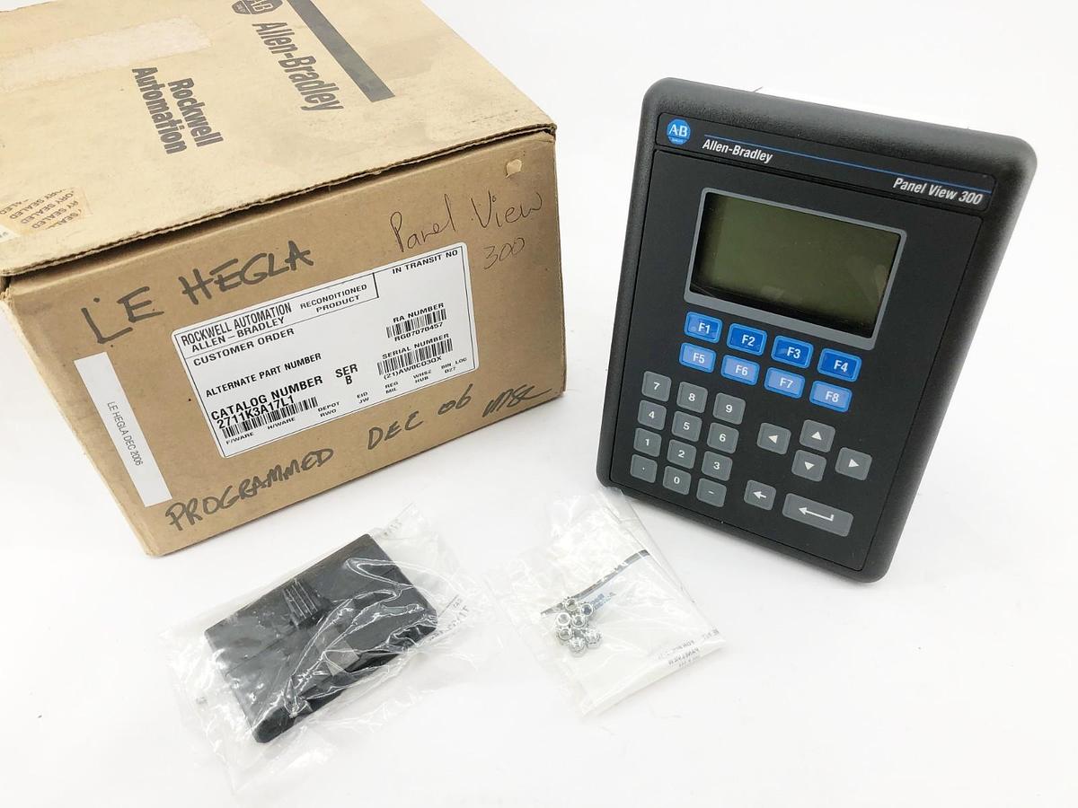 Refurbished Reconditioned Allen Bradley 2711-K3A17L1 Ser. B Operator Interface PanewView 300