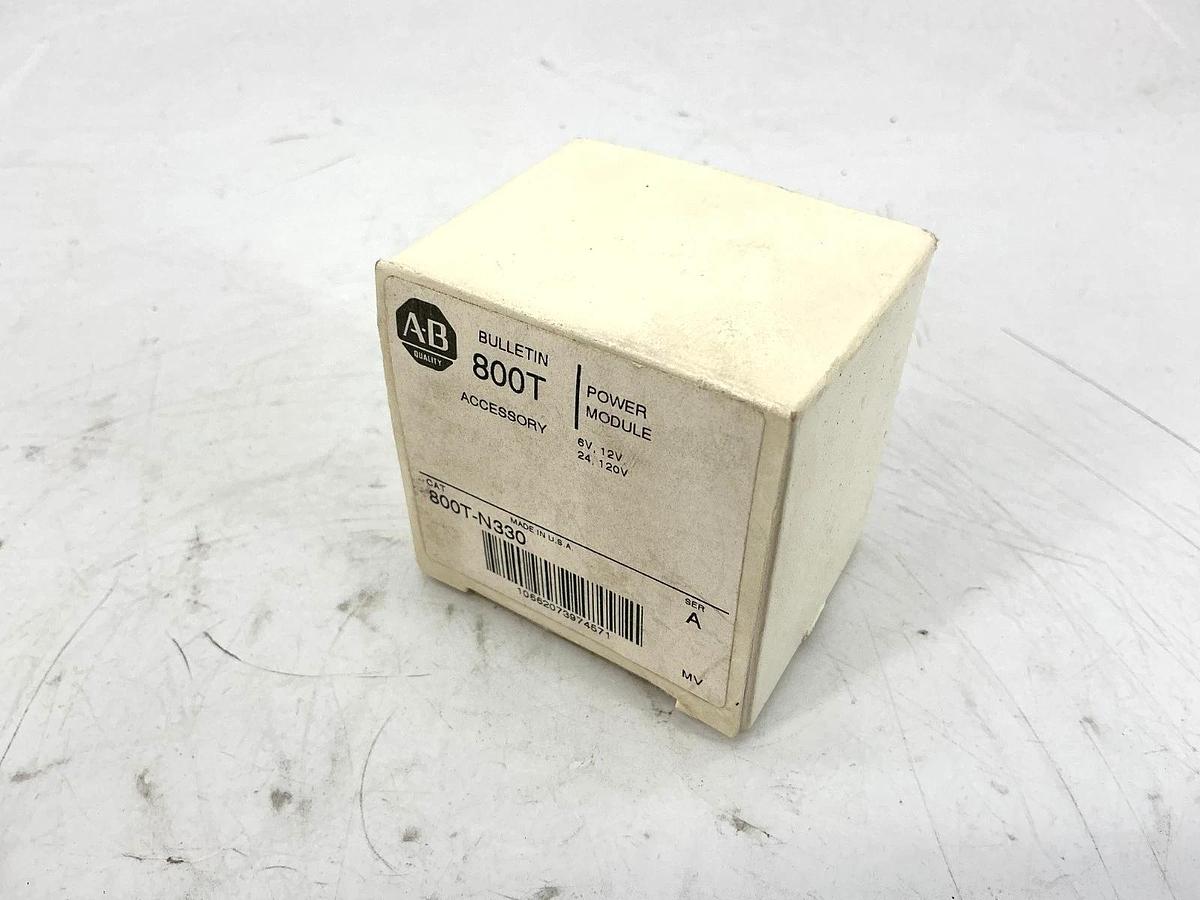 Lot of 2 New Allen Bradley 800T-N330 Series A Power Module 6V 12V 24 120V