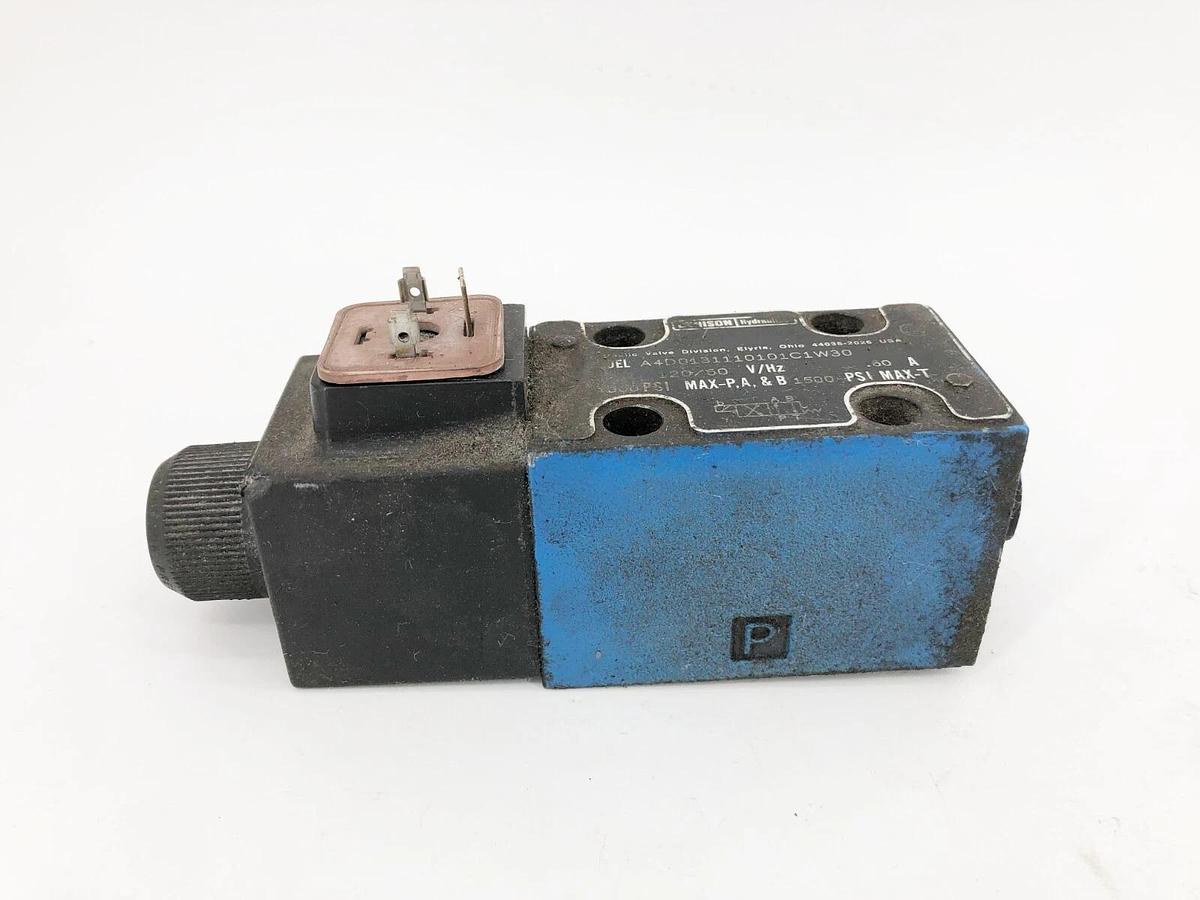 Used Denison Hydraulics A4D0131110101C1W30 Valve 120V 60Hz 0.60A 4000psi