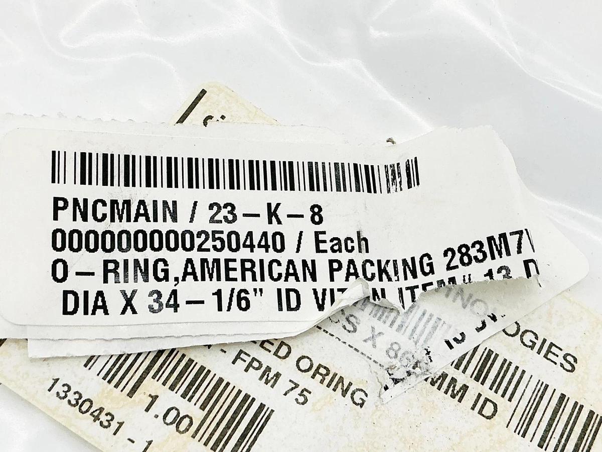 New Applied Industrial Technologies 283M7V - O-Ring 7MMCSX866MM ID